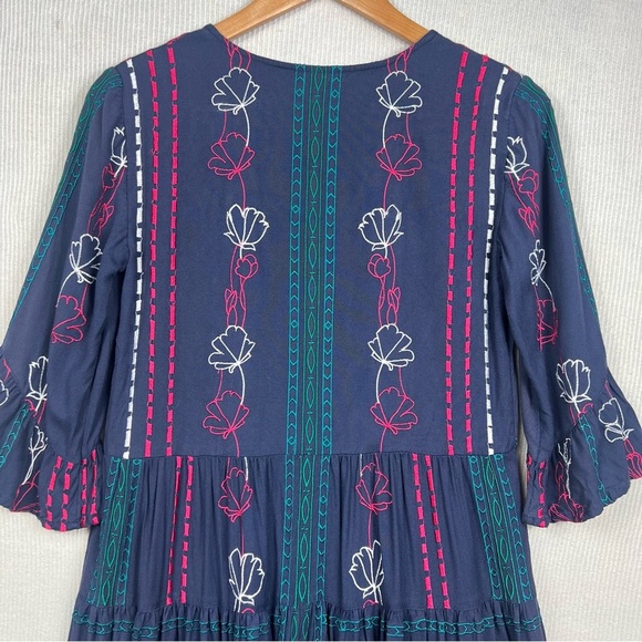 Anthropologie AKEMI + KIN Hailey Embroidered Dress Size 2 - Picture 15 of 16